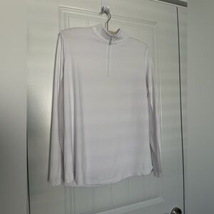 IBKUL Women's White Long Sleeve Top Sz L